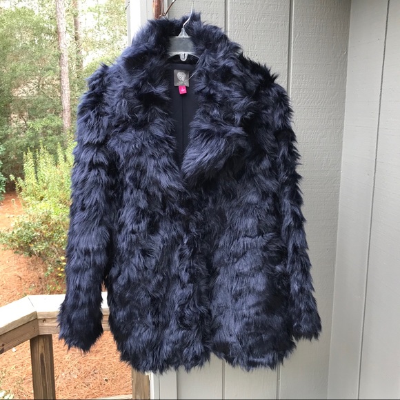 Vince Camuto Jackets & Blazers - Vince Camuto Shaggy Faux Fur Teddy Bear Jacket Lge